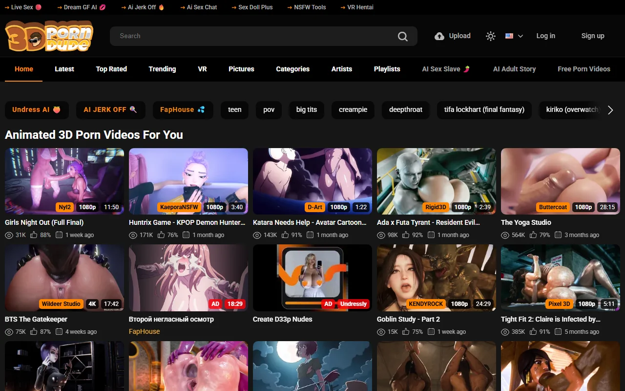 Screenshot: 3Dporndude Screenshot of 3Dporndude