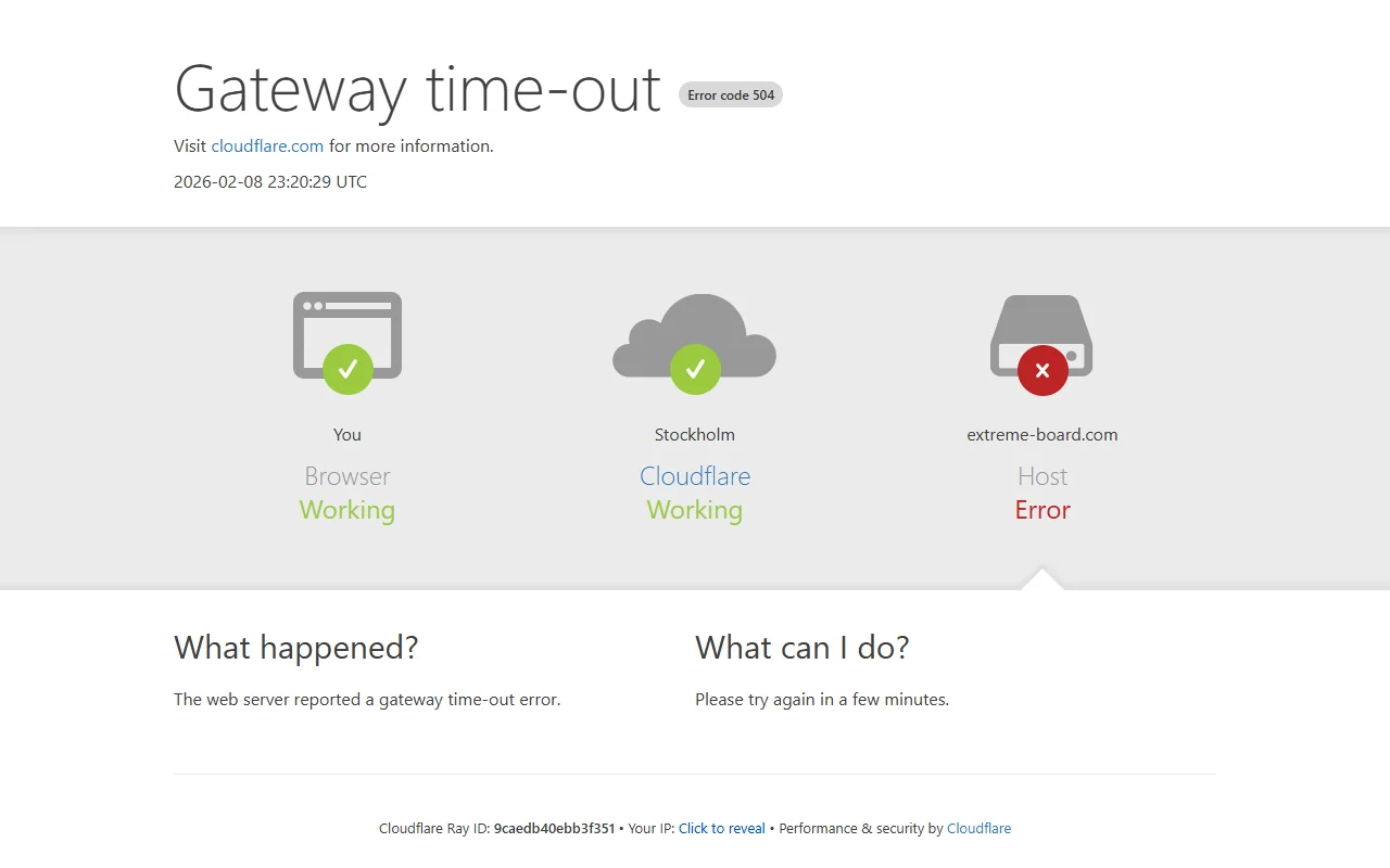 Screenshot of Extreme Board